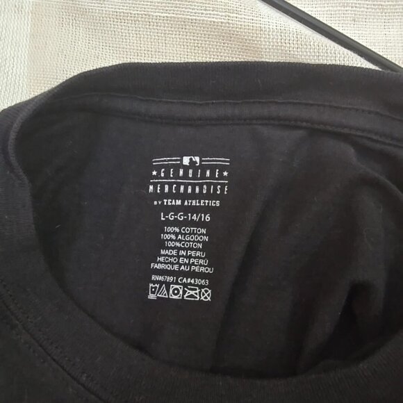 MLB Baseball San Francisco Giants SF T-Shirt Imprint Black ~ Youth Unisex Large - Picture 3 of 3